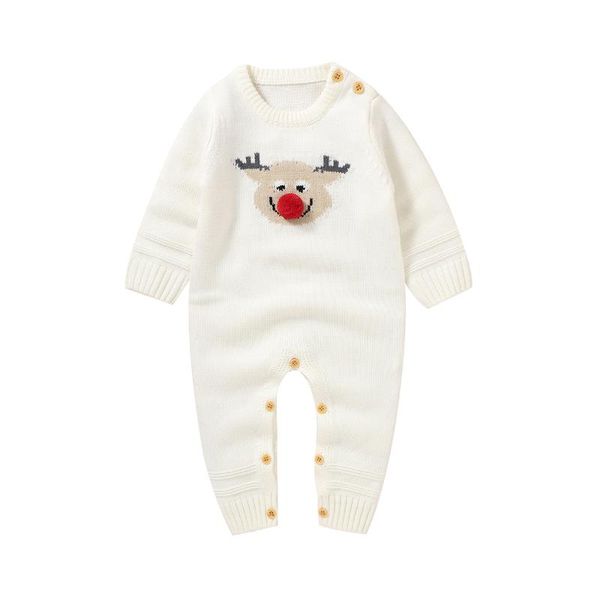 jumpsuits baby rompers born christmas reindeer knitted boys girls overalls long sleeve toddler & infant outfits 0-18m, Blue 
jumpsuits baby rompers born christmas reindeer knitted boys girls overalls long sleeve toddler & infant outfits 0-18m, Blue