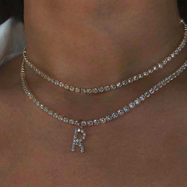 designer necklace fashion 26 alphabet rhinestone pendant for women luxury shiny letter crystal chain wedding jewelry party gift, Silver
designer necklace fashion 26 alphabet rhinestone pendant for women luxury shiny letter crystal chain wedding jewelry party gift, Silver