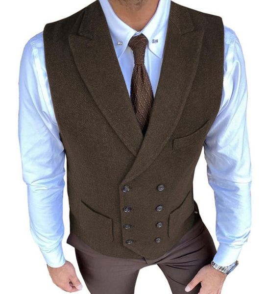men's vests men's double-breasted herringbone pattern notched lapel suit vest v-neck slim-fit wedding clothing, Black;white
men's vests men's double-breasted herringbone pattern notched lapel suit vest v-neck slim-fit wedding clothing, Black;white