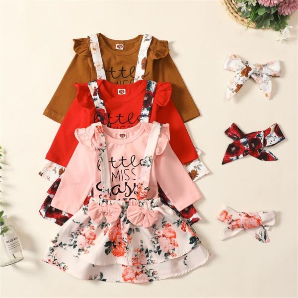 clothing sets kid baby girls clothes set infant boys romper+floral suspender skirts+headband suit autumn costumes ropa de niña, White
clothing sets kid baby girls clothes set infant boys romper+floral suspender skirts+headband suit autumn costumes ropa de niña, White