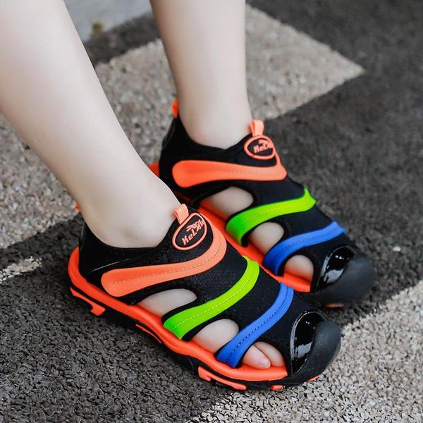 kids summer sandals designer boys beach shoes brand soft girls closed toe slipper children sandalias non-slip wear resistant, Black;red
kids summer sandals designer boys beach shoes brand soft girls closed toe slipper children sandalias non-slip wear resistant, Black;red
