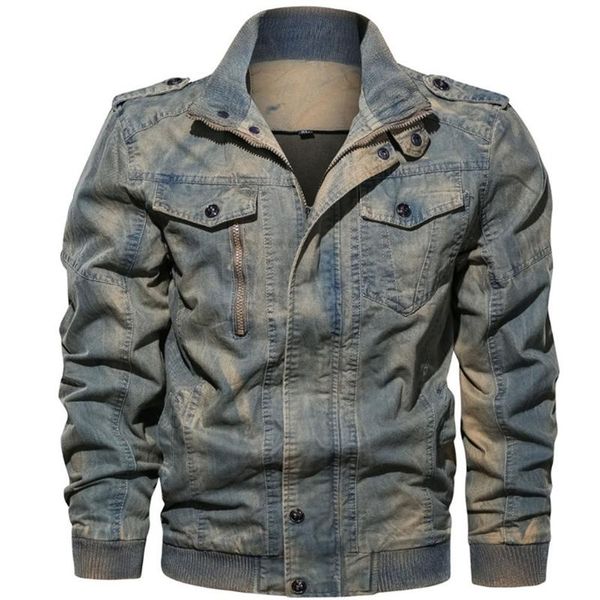 men's jackets est military denim jacket coat men spring autumn zipper cotton male slim fit vintage big size 6xl, Black;brown
men's jackets est military denim jacket coat men spring autumn zipper cotton male slim fit vintage big size 6xl, Black;brown