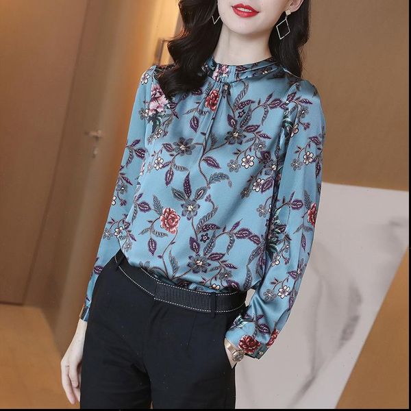 slim long sleeved shirt women blouses female printed round neck undecorated retro fashion casual pullover chiffon spring, White
slim long sleeved shirt women blouses female printed round neck undecorated retro fashion casual pullover chiffon spring, White