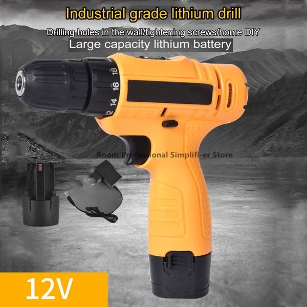 professiona electric drills drill screwdriver 12v rechargeable cordless multi-function with led lighting
professiona electric drills drill screwdriver 12v rechargeable cordless multi-function with led lighting