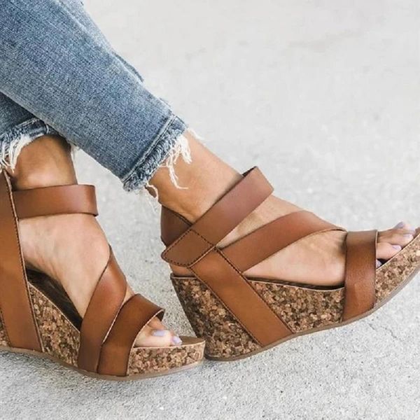 summer women platform sandals gladiator high heels wedges ladies beach shoes open toe ankle strap roman zapatos mujer, Black
summer women platform sandals gladiator high heels wedges ladies beach shoes open toe ankle strap roman zapatos mujer, Black
