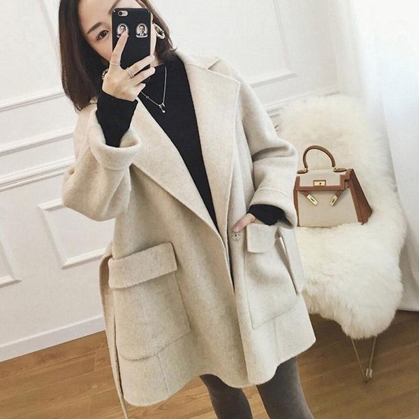women's wool & blends winter cashmere caramel coat women warm outerwear ladies black belt trench coats elegant female office wear korea
women's wool & blends winter cashmere caramel coat women warm outerwear ladies black belt trench coats elegant female office wear korea