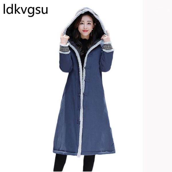 retro fashion long winter coat women 2021 autumn cotton linen female padded hooded jacket thicken loose clothing f0191, Black
retro fashion long winter coat women 2021 autumn cotton linen female padded hooded jacket thicken loose clothing f0191, Black