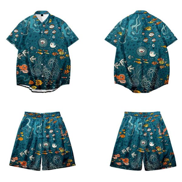 men's tracksuits marine life printed summer hawaiian mens sets short sleeve shirt and shorts two piece suit oversize 6xl, Gray
men's tracksuits marine life printed summer hawaiian mens sets short sleeve shirt and shorts two piece suit oversize 6xl, Gray