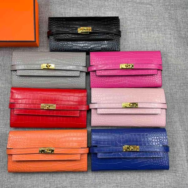 alligator long wallets gold hardware leather women card holders purse bags fashion cowskin genuine leather come with box h361, Red;black
alligator long wallets gold hardware leather women card holders purse bags fashion cowskin genuine leather come with box h361, Red;black