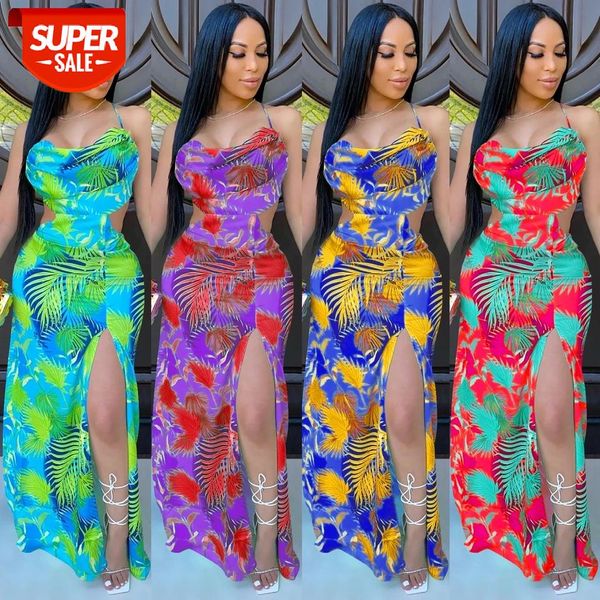 women's long sling dress side hollow split open back digital printed elegant with cross bandage for spring summer #ls6z, White;black
women's long sling dress side hollow split open back digital printed elegant with cross bandage for spring summer #ls6z, White;black