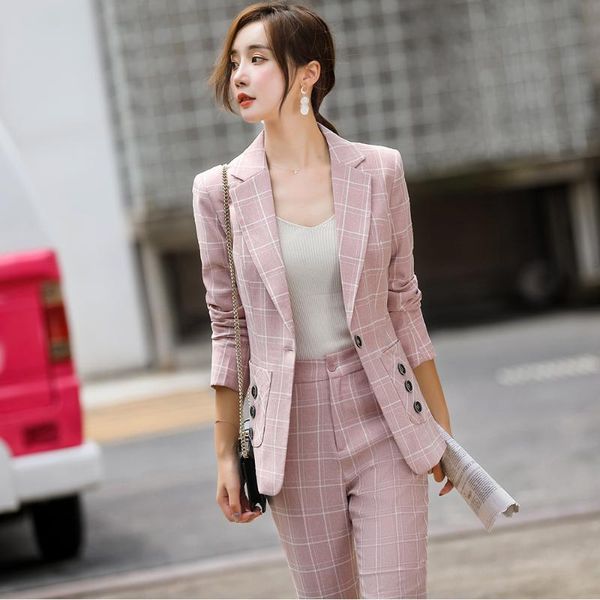 casual s-5xl pink gray apricot white plaid oversized pant suit girl women 2 piece set arrival button decoration blazer women's two pant
casual s-5xl pink gray apricot white plaid oversized pant suit girl women 2 piece set arrival button decoration blazer women's two pant