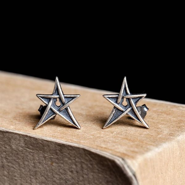 stud 925 sterling silver pentagram earrings women men vintage party wedding jewelry for girls gothic, Golden;silver
stud 925 sterling silver pentagram earrings women men vintage party wedding jewelry for girls gothic, Golden;silver