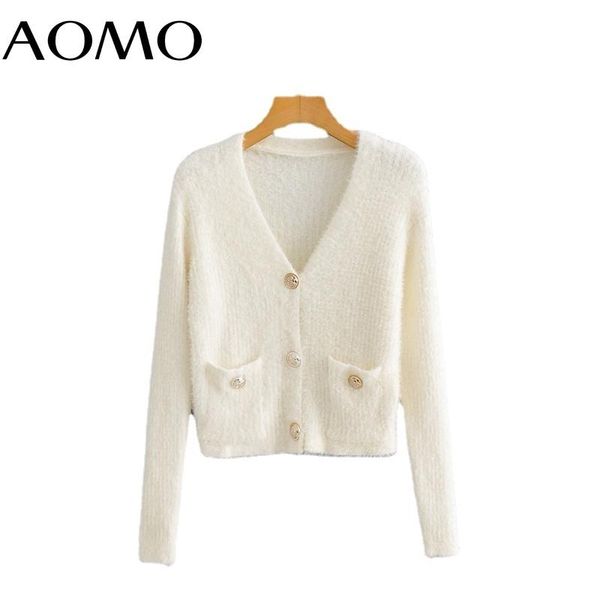 women's knits & tees aomo women elegant white slim cardigan vintage jumper lady fashion knitted coat bc163a
women's knits & tees aomo women elegant white slim cardigan vintage jumper lady fashion knitted coat bc163a
