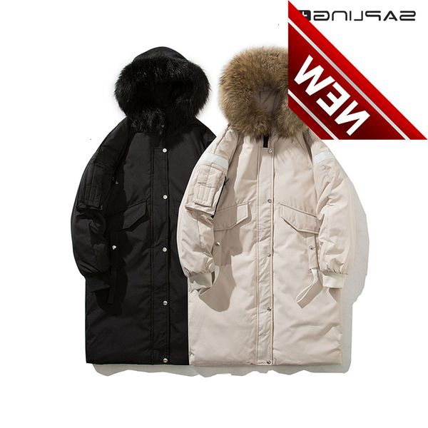 new men's down jackets korean slim-fit over-the-knee coats men women mid-length parkas couples winter warm windproof padded, Black
new men's down jackets korean slim-fit over-the-knee coats men women mid-length parkas couples winter warm windproof padded, Black