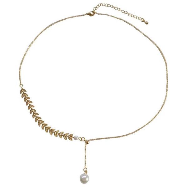 pendant necklaces gold ear of wheat fashionable clavicle necklace for women asymmetrical pearl choker party wedding jewelry gift, Silver
pendant necklaces gold ear of wheat fashionable clavicle necklace for women asymmetrical pearl choker party wedding jewelry gift, Silver
