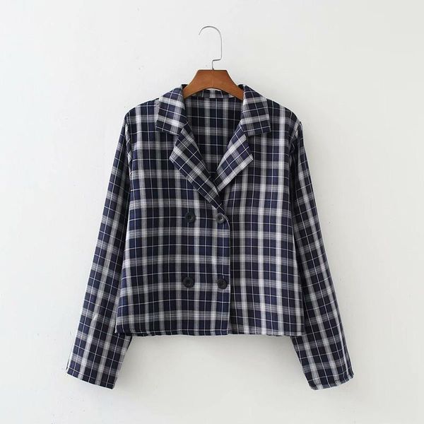 women's jackets puwd casual women v neck double breasted jacket 2021 spring-autumn fashion ladies high street coat female plaid top, Black;brown
women's jackets puwd casual women v neck double breasted jacket 2021 spring-autumn fashion ladies high street coat female plaid top, Black;brown
