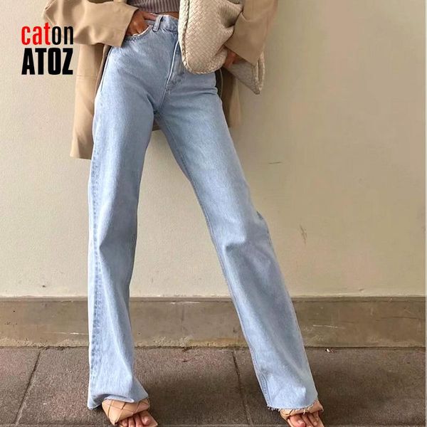 women's jeans catonatoz 2410 spring and summer women fashion straight denim trousers ladies casual high waist wide pants mom, Blue
women's jeans catonatoz 2410 spring and summer women fashion straight denim trousers ladies casual high waist wide pants mom, Blue