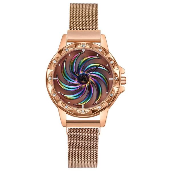 fashion rotating flower surface stainless steel mesh female clock digital wristwatch ladies mujer relogio feminino wristwatches, Slivery;brown
fashion rotating flower surface stainless steel mesh female clock digital wristwatch ladies mujer relogio feminino wristwatches, Slivery;brown