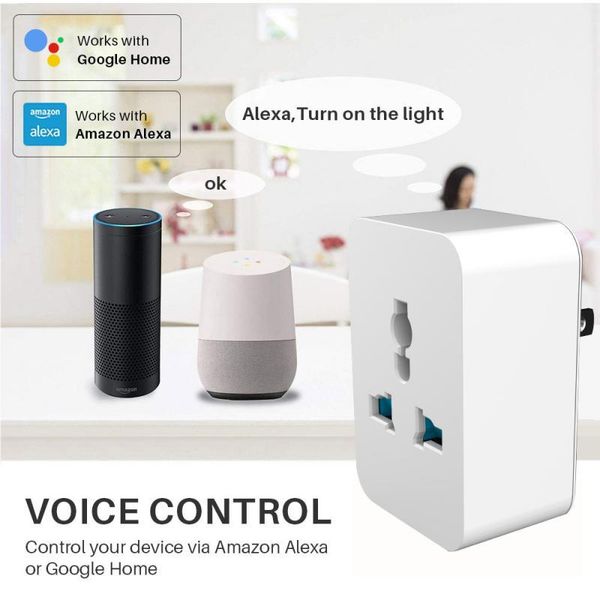 smart power plugs universal wifi + bluetooth socket multi-function conversion plug 10a/15a switch app control work with alexa google
smart power plugs universal wifi + bluetooth socket multi-function conversion plug 10a/15a switch app control work with alexa google