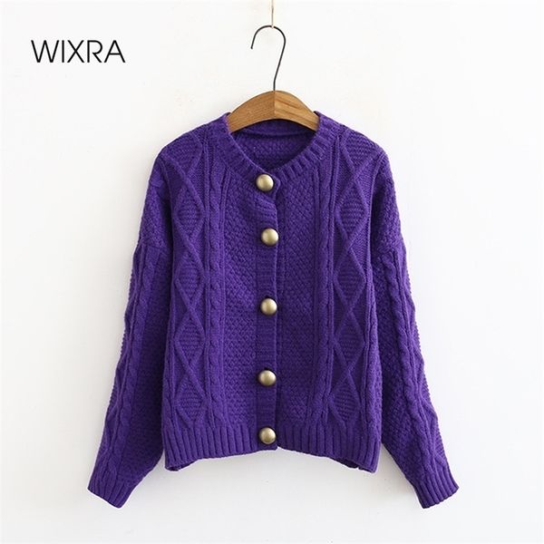 wixra elegant full sleeve soft cardigans womens new single breasted female golden buttons knitted autumn coats 210419, White;black
wixra elegant full sleeve soft cardigans womens new single breasted female golden buttons knitted autumn coats 210419, White;black