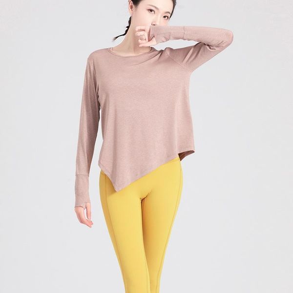 yoga outfit 2021 bandage wear women's breathable quick-drying nude loose long-sleeved t-shirt running fitness blouse top
yoga outfit 2021 bandage wear women's breathable quick-drying nude loose long-sleeved t-shirt running fitness blouse top