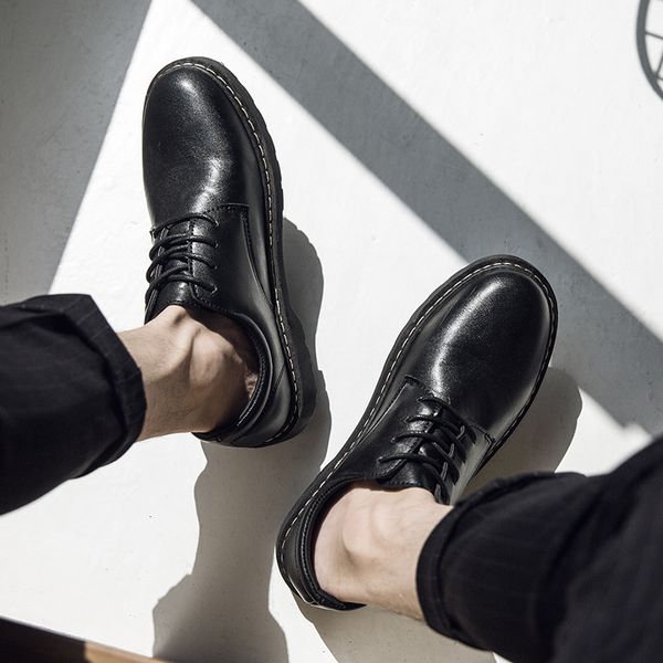 autumn 2021 street shooting versatile korean fashion casual leather sho student youth low help trendy male, Black
autumn 2021 street shooting versatile korean fashion casual leather sho student youth low help trendy male, Black