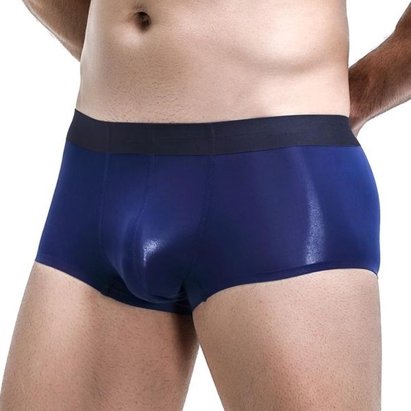 underpants ice silk seamless boxer briefs mans u-convex pouch underwear male smooth breathable shorts trunks man pant, Black;white
underpants ice silk seamless boxer briefs mans u-convex pouch underwear male smooth breathable shorts trunks man pant, Black;white