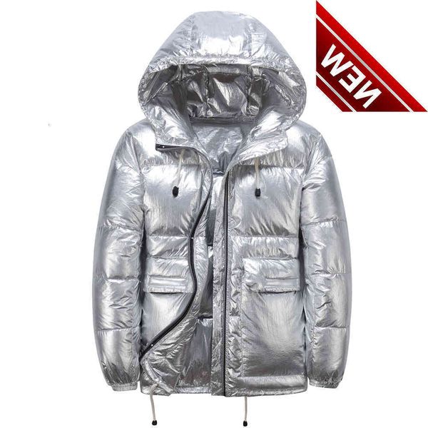 2021 winter new men's thick warm bread jacket streetwear shiny hooded white duck down loose oversized coat male brand, Black
2021 winter new men's thick warm bread jacket streetwear shiny hooded white duck down loose oversized coat male brand, Black