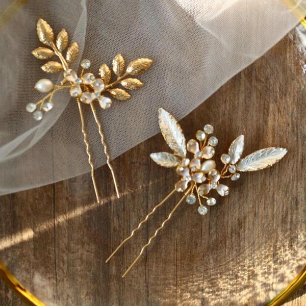 hair clips & barrettes pearl crystal bridal pin white enamel leaf accesories, Golden;silver 
hair clips & barrettes pearl crystal bridal pin white enamel leaf accesories, Golden;silver
