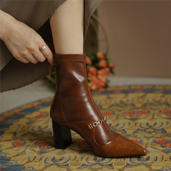 boots spring large women's autumn net 2021 red wind square head thick heel short pointed knights, Black
boots spring large women's autumn net 2021 red wind square head thick heel short pointed knights, Black