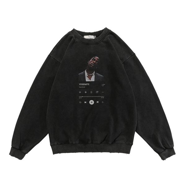 sweatshirts men's wash old loose round neck long sleeve bf fashion brand pullover hoodie, Black
sweatshirts men's wash old loose round neck long sleeve bf fashion brand pullover hoodie, Black