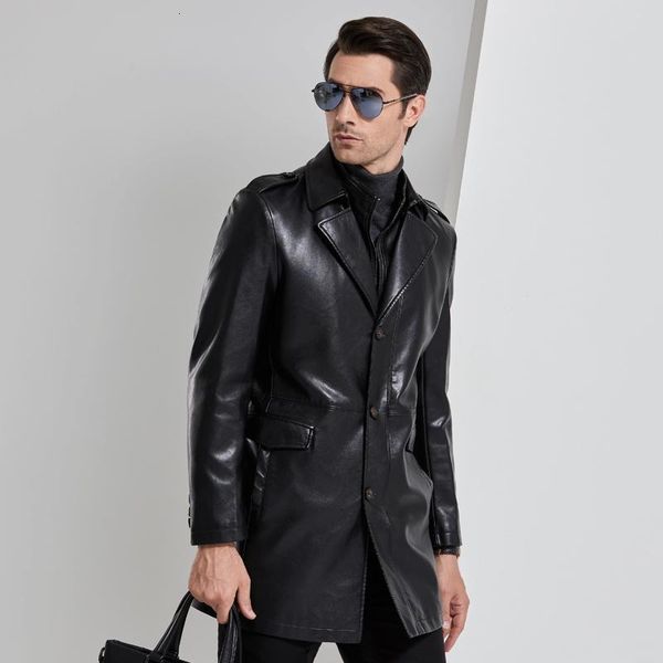 men's jackets autumn winter leather windbreaker mid-length suit collar jacket coat for men inside fleece warm handsome jacket,4xl lv1b, Black;brown
men's jackets autumn winter leather windbreaker mid-length suit collar jacket coat for men inside fleece warm handsome jacket,4xl lv1b, Black;brown