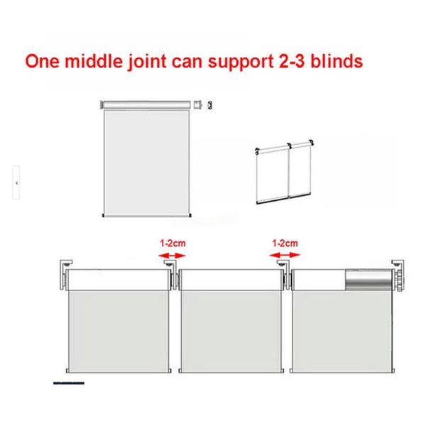 blinds motorized roller 38mm 50mm middle joint/middle bracket big size window splited up to many small
blinds motorized roller 38mm 50mm middle joint/middle bracket big size window splited up to many small
