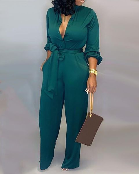 gym clothing women buttoned pocket belt jumpsuit autumn winter long sleeve jumpsuits plus size 3xl, White;black
gym clothing women buttoned pocket belt jumpsuit autumn winter long sleeve jumpsuits plus size 3xl, White;black