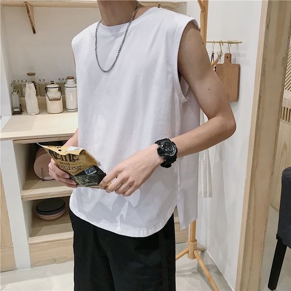kybj summer chic men' tank summer ins fashion brand solid color vest t-shirt vestmen' loose sports sleeveless t-shirt, White;black
kybj summer chic men' tank summer ins fashion brand solid color vest t-shirt vestmen' loose sports sleeveless t-shirt, White;black