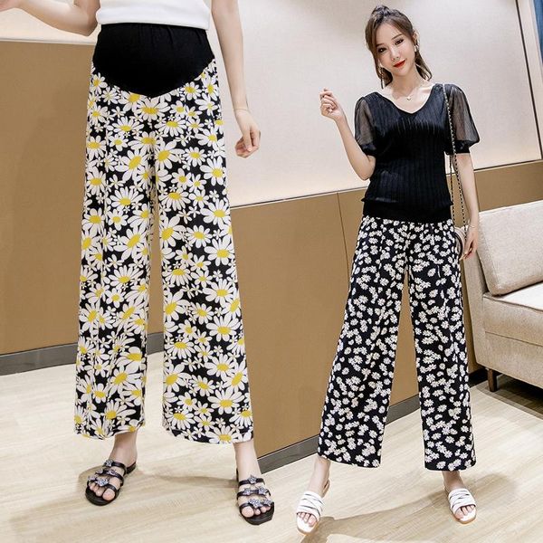 maternity bottoms 6080# pants spring autumn chiffon wide-legged adjustable elastic waist belly support trousers, White
maternity bottoms 6080# pants spring autumn chiffon wide-legged adjustable elastic waist belly support trousers, White