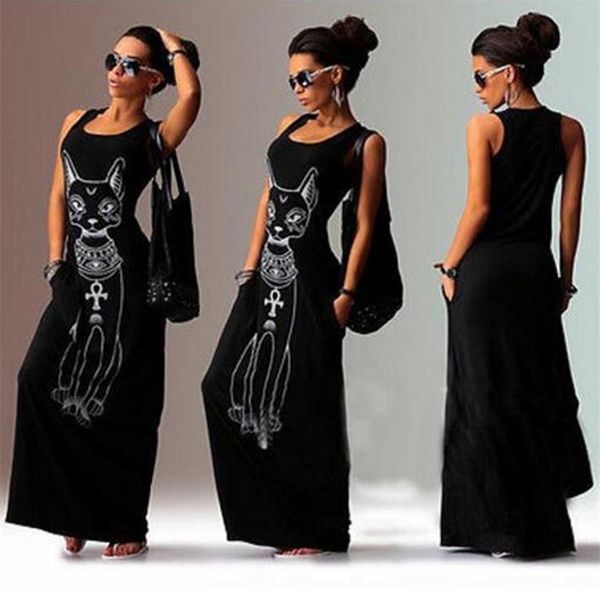 casual dresses women summer long maxi cat print boho beach evening party bodycon vestidos plus size xxxl xsn7, Black;gray
casual dresses women summer long maxi cat print boho beach evening party bodycon vestidos plus size xxxl xsn7, Black;gray