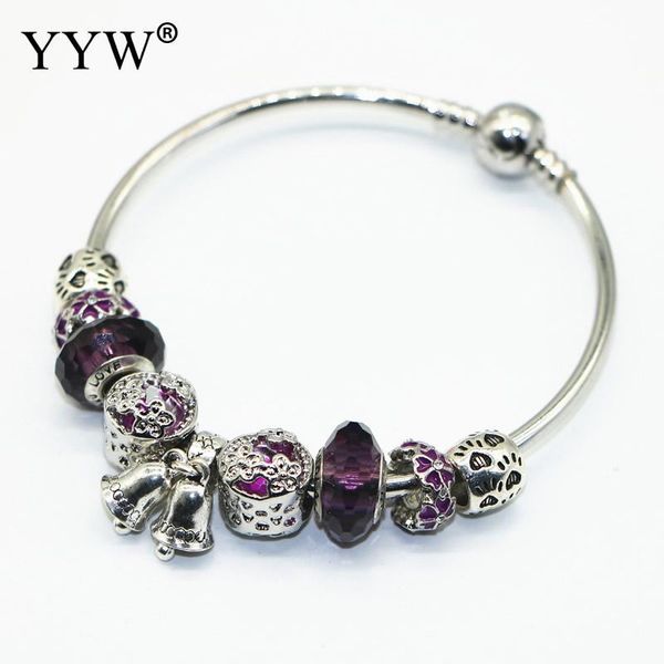 charm bracelets yyw 2021 zinc alloy european big hole trollbead bangle with crystal plated bracelet for woman, Golden;silver
charm bracelets yyw 2021 zinc alloy european big hole trollbead bangle with crystal plated bracelet for woman, Golden;silver