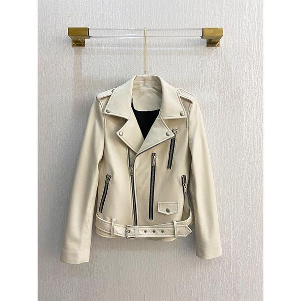 women's leather & faux yumever2021 winter rice white locomotive handsome girl fried street show thin waists jacket sheep skin, Black
women's leather & faux yumever2021 winter rice white locomotive handsome girl fried street show thin waists jacket sheep skin, Black