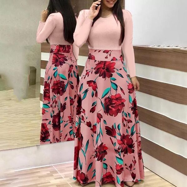 casual dresses vintage floral print patchwork long dress women sleeve party elegant o neck ladies maxi vestidos, Black;gray
casual dresses vintage floral print patchwork long dress women sleeve party elegant o neck ladies maxi vestidos, Black;gray