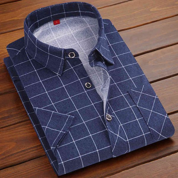 men's business casual dress Short Sleeve Plaid Shirt Korean slim large shirt, White;black
men's business casual dress Short Sleeve Plaid Shirt Korean slim large shirt, White;black