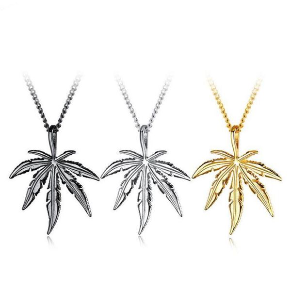 fashion man maple leaf necklace titanium steel hemp pendant glittery charm chain gift hip hop jewelry accessories, Silver
fashion man maple leaf necklace titanium steel hemp pendant glittery charm chain gift hip hop jewelry accessories, Silver