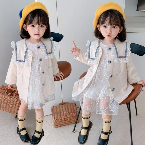 jackets 2021 fashion girls trench coats sweet lace collar elegant girl kids children outfits clothes, Blue;gray
jackets 2021 fashion girls trench coats sweet lace collar elegant girl kids children outfits clothes, Blue;gray