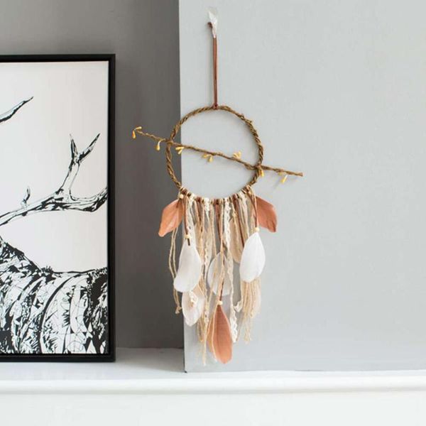 decorative objects & figurines elegant handmade feather pendant dream catcher for bedroom home wedding decoration gift
decorative objects & figurines elegant handmade feather pendant dream catcher for bedroom home wedding decoration gift