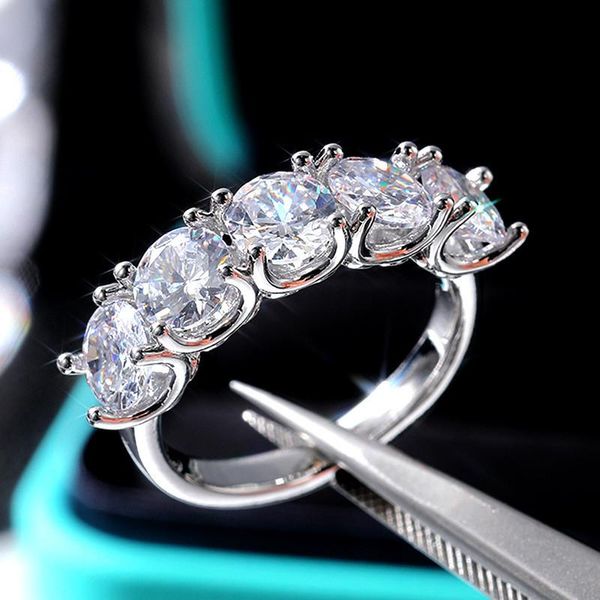 cluster rings vagzeb 925 silver female finger ring for party 5 round cubic zirconia dazzling accessories women trendy jewelry, Golden;silver
cluster rings vagzeb 925 silver female finger ring for party 5 round cubic zirconia dazzling accessories women trendy jewelry, Golden;silver