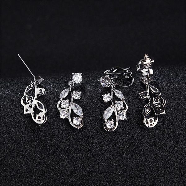 earrings & necklace zircon green copper earring set wedding bridal party jewelry dress up, Silver
earrings & necklace zircon green copper earring set wedding bridal party jewelry dress up, Silver