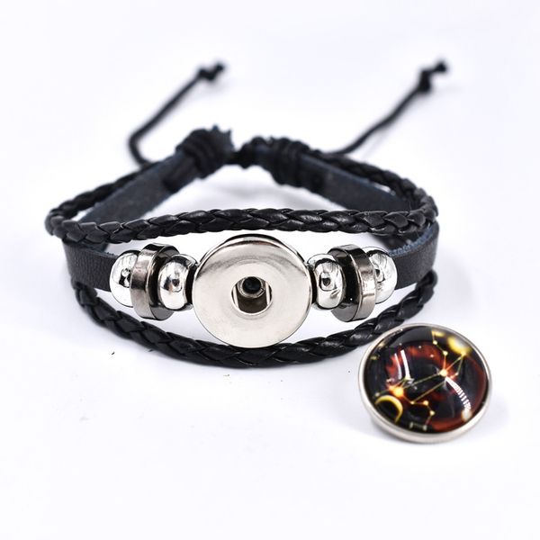 multilayer leather beads bracelet charm button punk luminous hand rope zodiac signs couple braided bracelets for men women, Golden;silver
multilayer leather beads bracelet charm button punk luminous hand rope zodiac signs couple braided bracelets for men women, Golden;silver