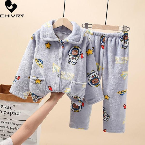 pajamas 2021 kids boys girls autumn winter warm flannel pajama sets cartoon long sleeve lapel with pants sleeping clothing, Blue;red
pajamas 2021 kids boys girls autumn winter warm flannel pajama sets cartoon long sleeve lapel with pants sleeping clothing, Blue;red