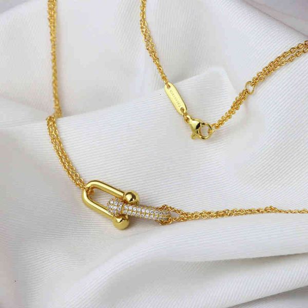french minority design irregular flash diamond semi inlaid u-shaped necklace, light luxury texture, 18k gold plated double-layer chain, Silver
french minority design irregular flash diamond semi inlaid u-shaped necklace, light luxury texture, 18k gold plated double-layer chain, Silver