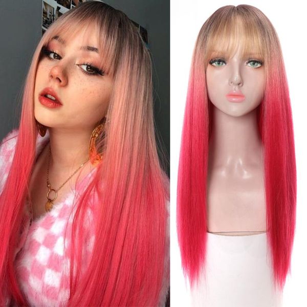 synthetic wigs houyan female long straight hair red blonde wig cosplay heat-resistant, Black
synthetic wigs houyan female long straight hair red blonde wig cosplay heat-resistant, Black